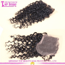 Top quality 6A brazilian hair closure 100% virgin hair kinky curly closure